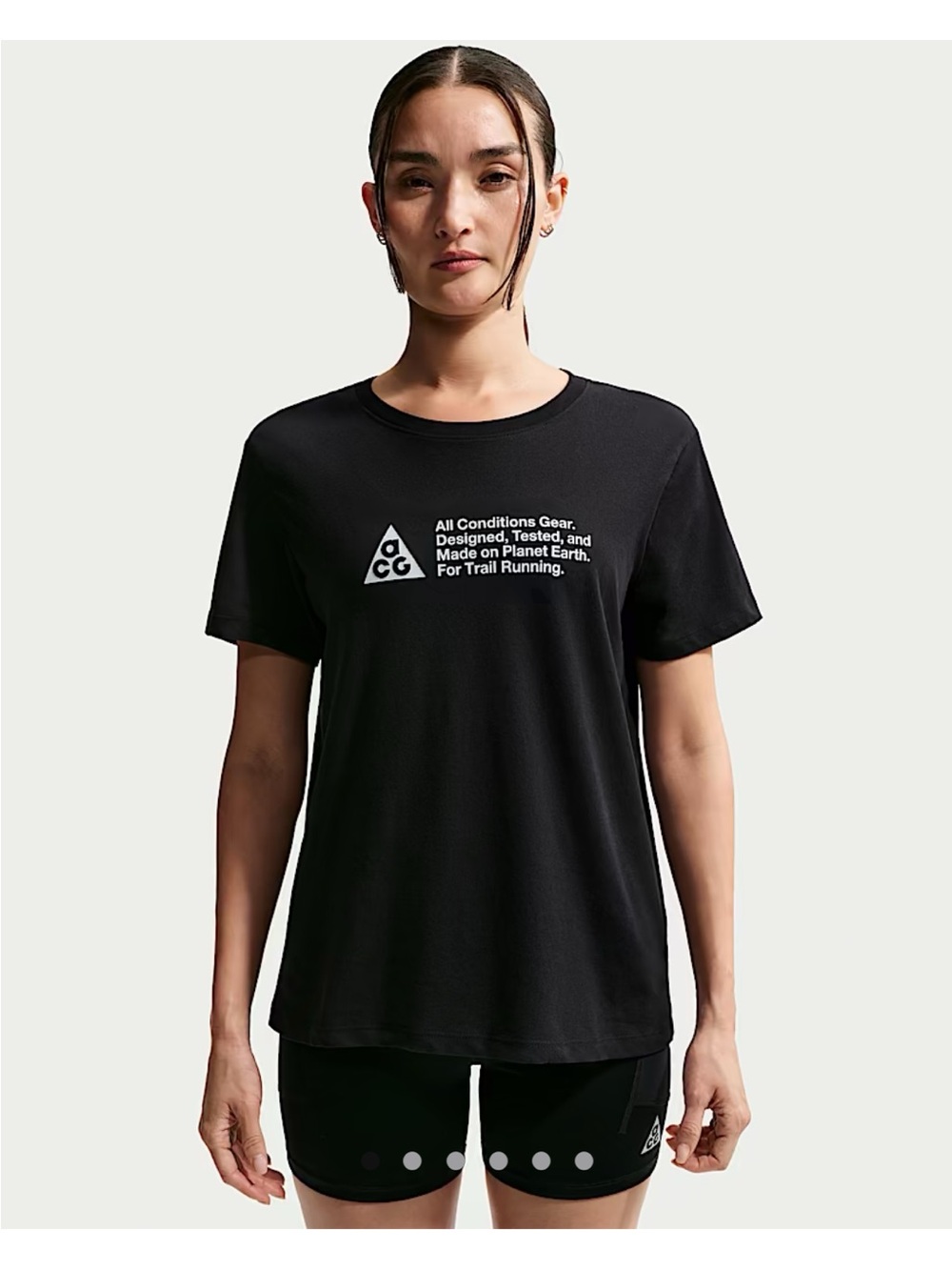 Nike Black Crewneck Short Sleeve Tee